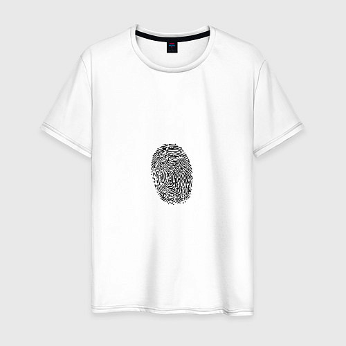 Мужская футболка Fingerprint / Белый – фото 1