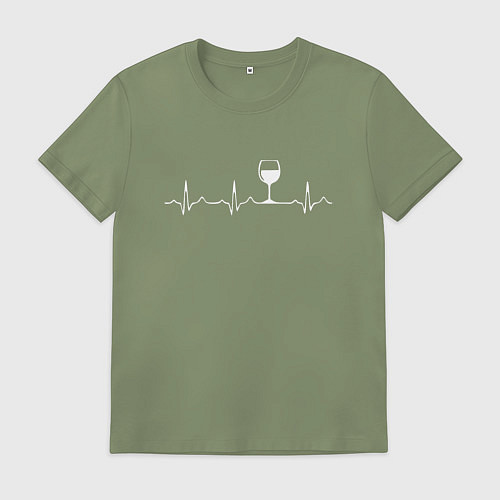 Мужская футболка Винный пульс / Авокадо – фото 1
