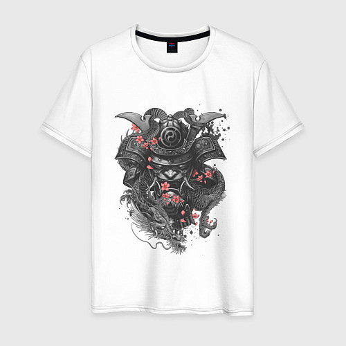 Мужская футболка Воин дракона / Белый – фото 1