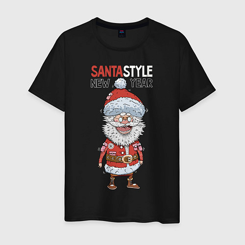 Мужская футболка SantaSTYLE / Черный – фото 1