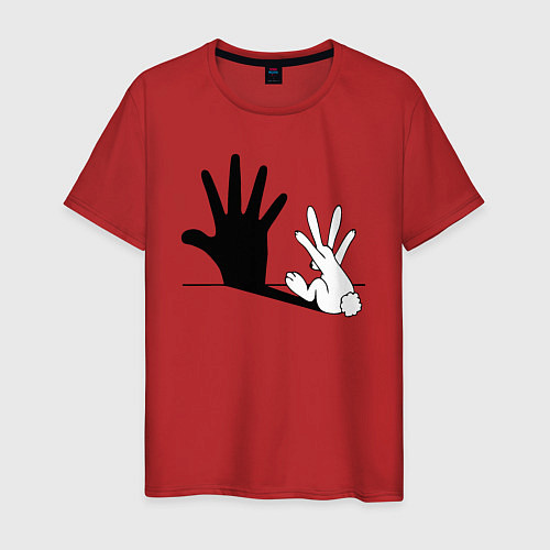 Мужская футболка Зайка / Красный – фото 1