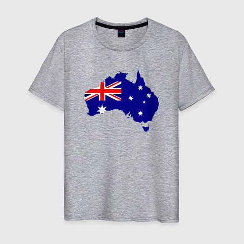 Мужская футболка Австралия / Меланж – фото 1