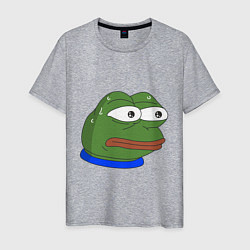 Футболка хлопковая мужская Pepe MonkaS, цвет: меланж