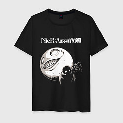 Футболка хлопковая мужская NIER AUTOMATA, цвет: черный