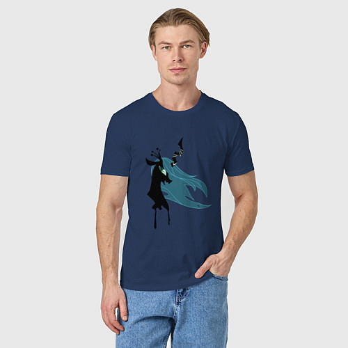 Мужская футболка Королева Крисалис / Тёмно-синий – фото 3