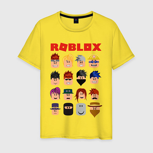 Мужская футболка ROBLOX / Желтый – фото 1
