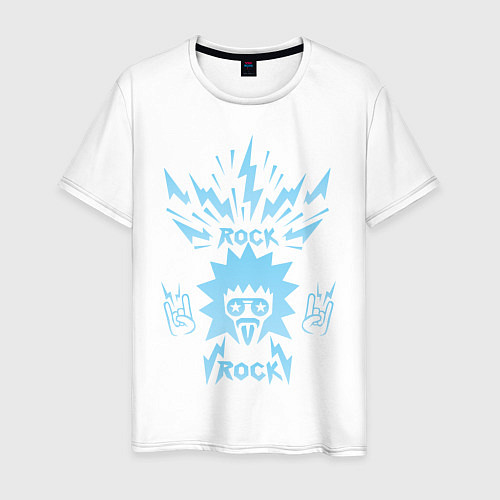 Мужская футболка Рок / Белый – фото 1