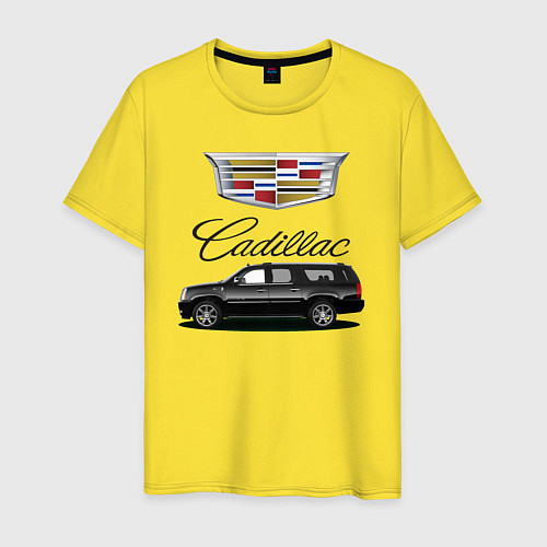 Мужская футболка Cadillac / Желтый – фото 1