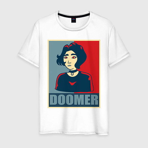 Мужская футболка Doomer girl / Белый – фото 1