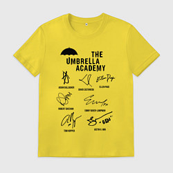 Мужская футболка АК АМБРЕЛЛА АВТОГРАФЫ АКТЁРОВ