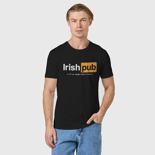 Мужская футболка Irish Pub / Черный – фото 3