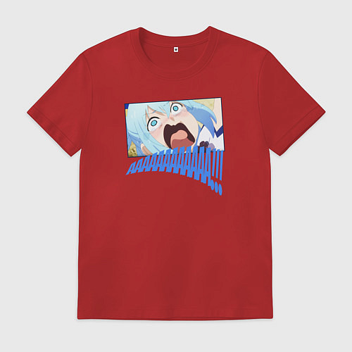 Мужская футболка Aqua / Красный – фото 1