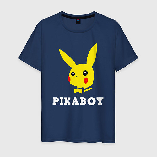 Мужская футболка Pikaboy / Тёмно-синий – фото 1