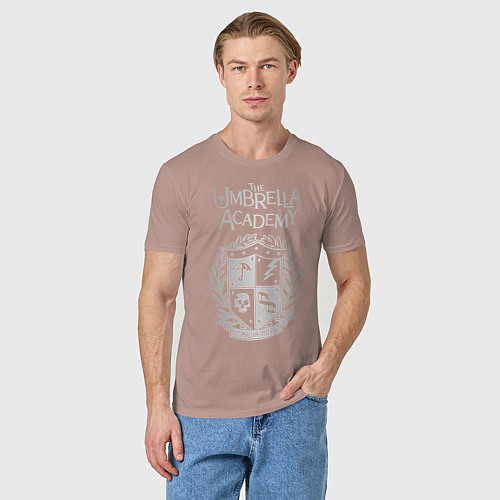 Мужская футболка Академия Амбрелла / Пыльно-розовый – фото 3