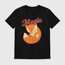 Футболка хлопковая мужская Magic, цвет: черный