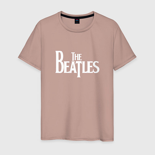 Мужская футболка The Beatles / Пыльно-розовый – фото 1