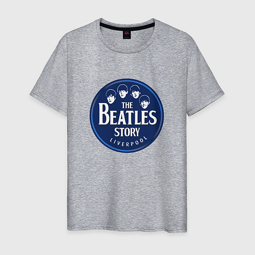 Мужская футболка The Beatles / Меланж – фото 1