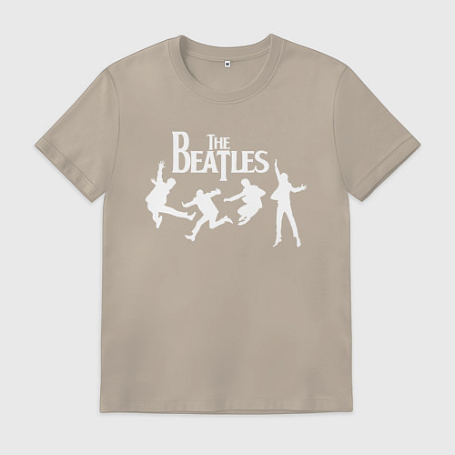Мужская футболка The Beatles / Миндальный – фото 1