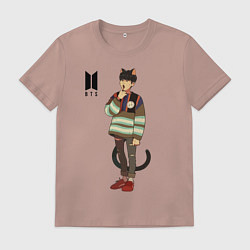 Мужская футболка BTS Cat