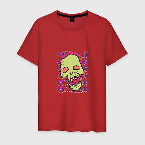 Мужская футболка Terrible / Красный – фото 1