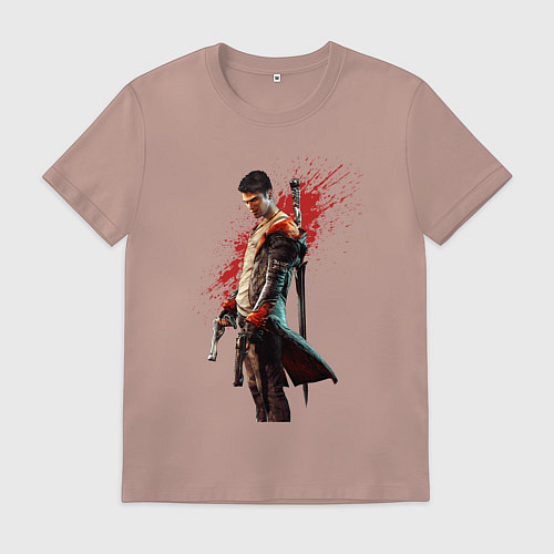 Мужская футболка 80 games / Пыльно-розовый – фото 1