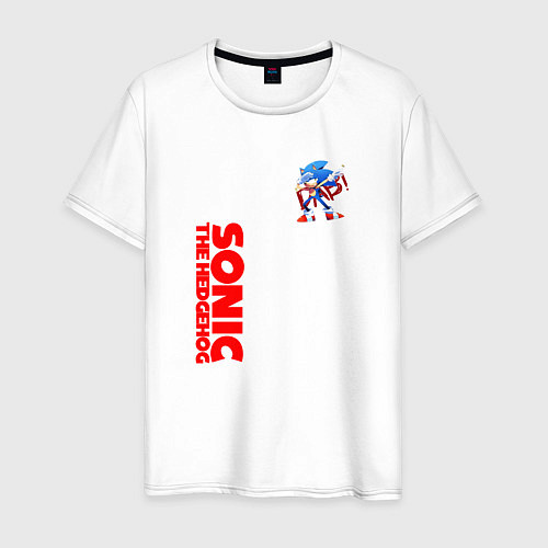 Мужская футболка Sonic Соник Dub / Белый – фото 1