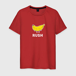 Футболка хлопковая мужская RUSH BANANA, цвет: красный