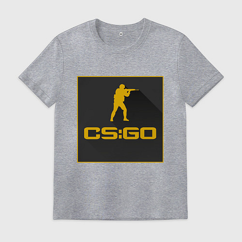 Мужская футболка CS GO Z / Меланж – фото 1