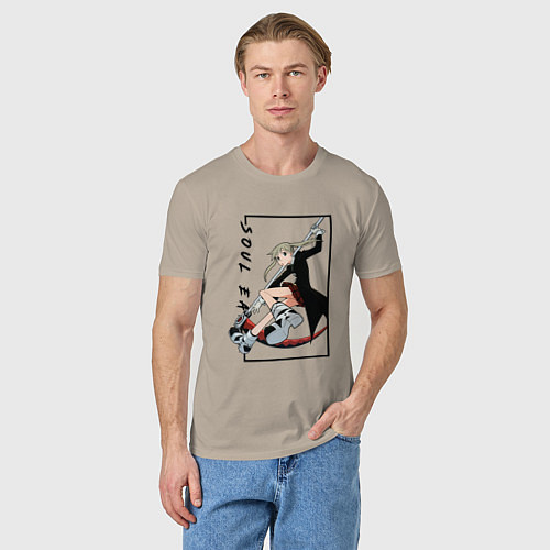 Мужская футболка Моя геройская академия / Миндальный – фото 3