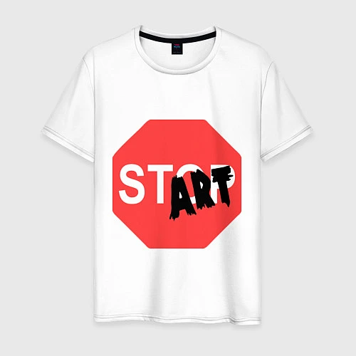 Мужская футболка Start / Белый – фото 1