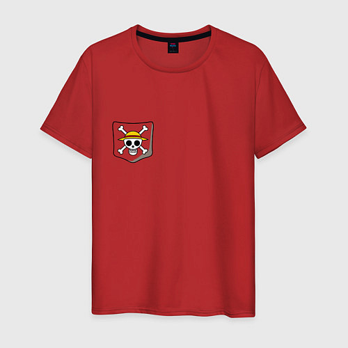 Мужская футболка One piece / Красный – фото 1