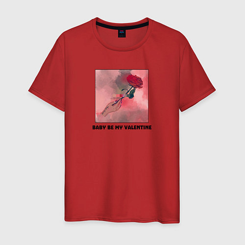 Мужская футболка День Святого Валентина / Красный – фото 1
