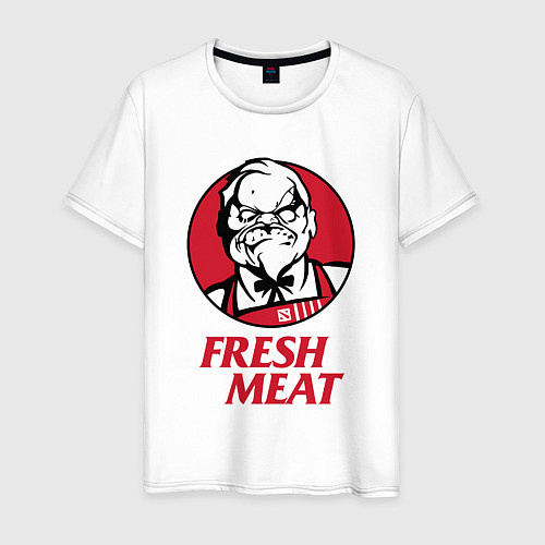 Мужская футболка Pudge Dota Fresh Meat Пудж / Белый – фото 1