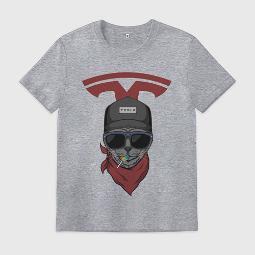 Мужская футболка TESLA ТЕСЛА Z / Меланж – фото 1