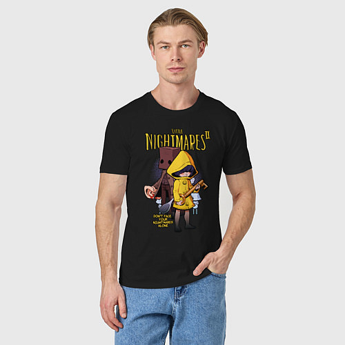 Мужская футболка LITTLE NIGHTMARES 2 / Черный – фото 3