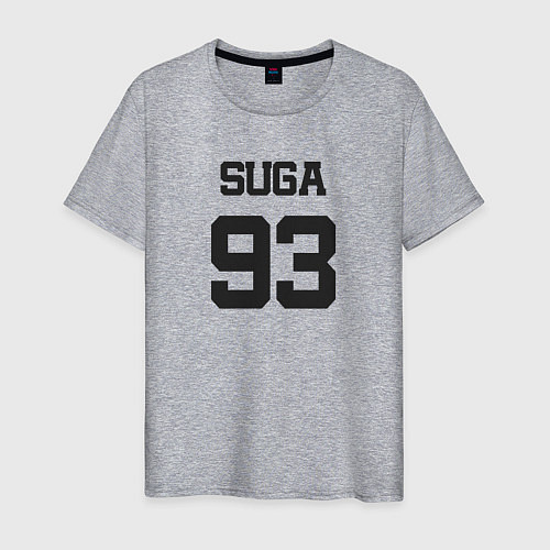Мужская футболка BTS - Suga 93 / Меланж – фото 1