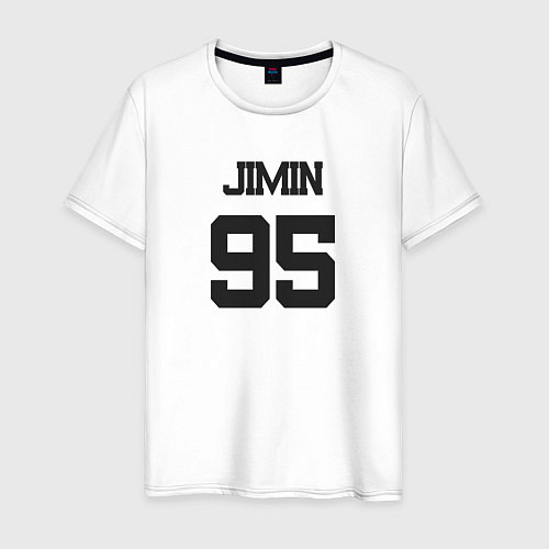 Мужская футболка BTS - Jimin 95 / Белый – фото 1