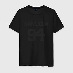 Футболка хлопковая мужская BTS - Namjoon RM 94, цвет: черный