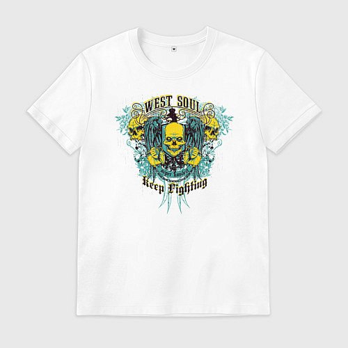 Мужская футболка Skull / Белый – фото 1