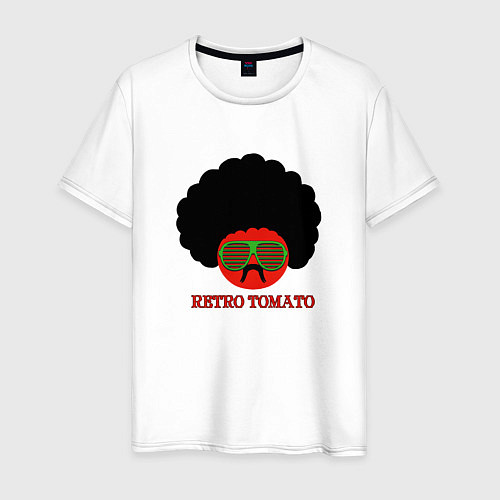 Мужская футболка Ретро томат / Белый – фото 1