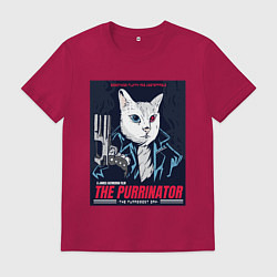 Мужская футболка Кот Терминатор пародия