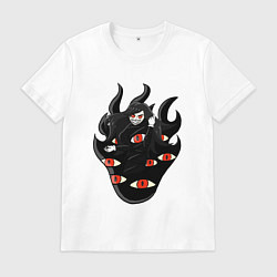 Футболка хлопковая мужская Hellsing Хеллсинг, цвет: белый