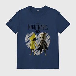 Футболка хлопковая мужская Little Nightmares II, цвет: тёмно-синий