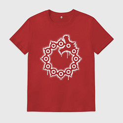 Футболка хлопковая мужская Семь смертных грехов, цвет: красный