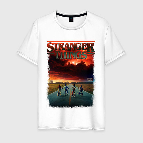 Мужская футболка Stranger Things / Белый – фото 1