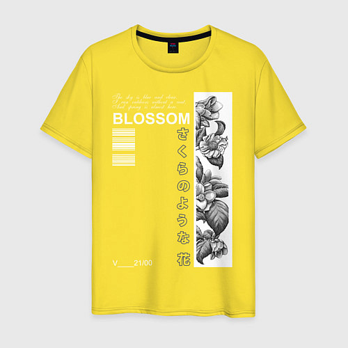 Мужская футболка BLOSSOM / Желтый – фото 1