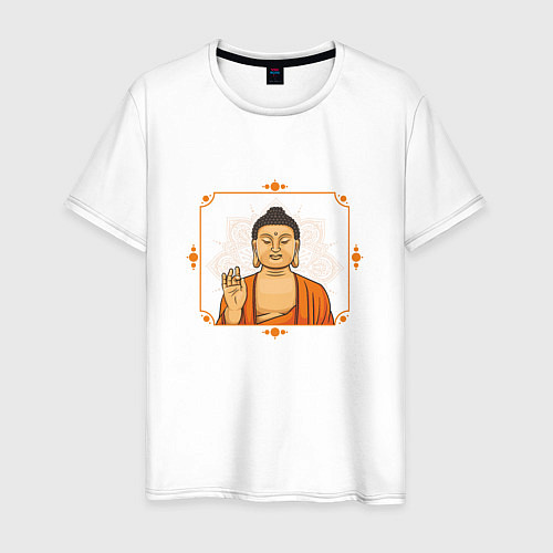 Мужская футболка Дзен Будда / Белый – фото 1