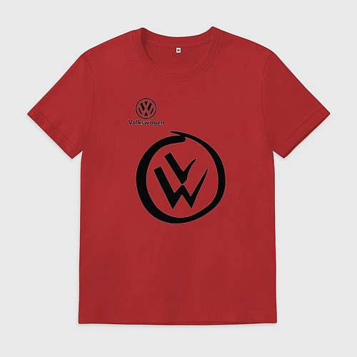 Мужская футболка Volkswagen / Красный – фото 1