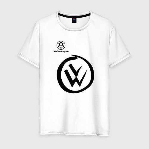 Мужская футболка Volkswagen / Белый – фото 1