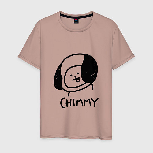 Мужская футболка ЧИММИ CHIMMY / Пыльно-розовый – фото 1